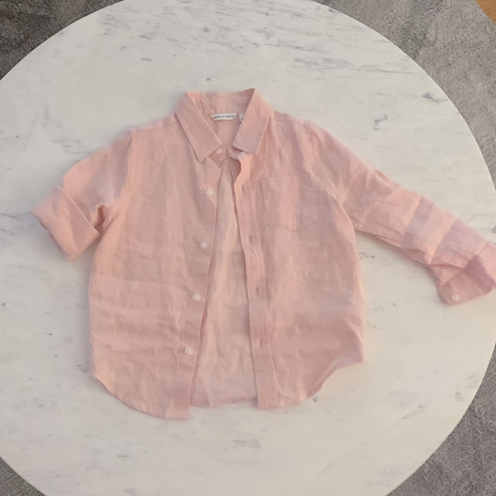 Janie & Jack Toddler boys linen shirt